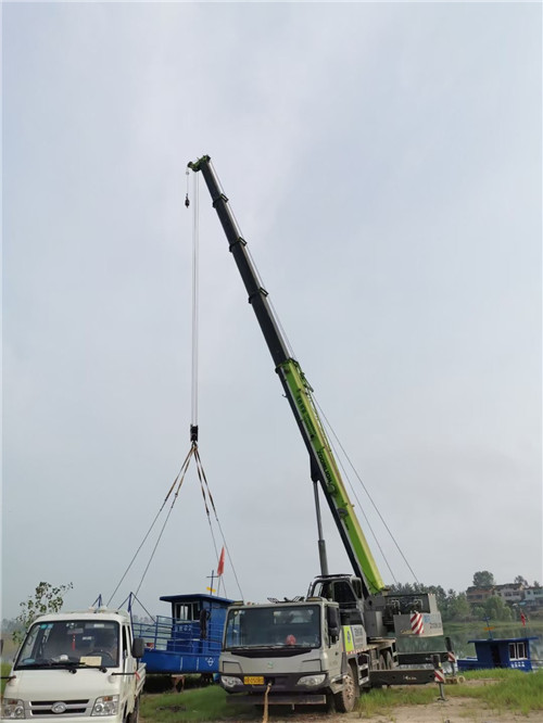 宁海县桥梁建设吊装案例